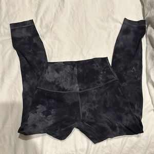 lululemon tie dye size 6 align leggings 25”
